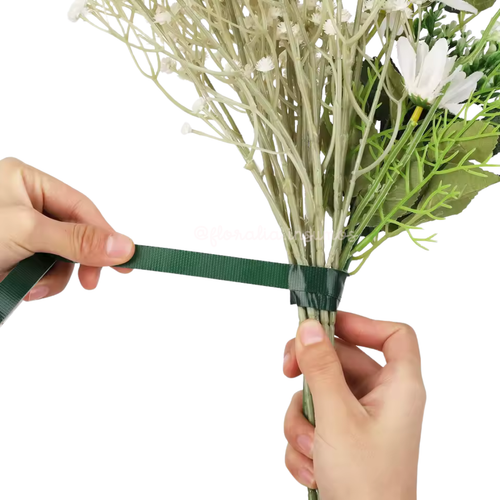 Cinta Adhesiva Verde a Prueba de Agua para Flores