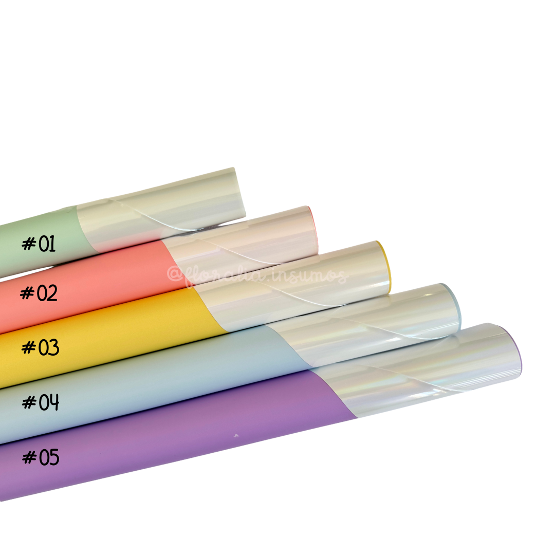 Papel Coreano Perlado Glossy Pastel