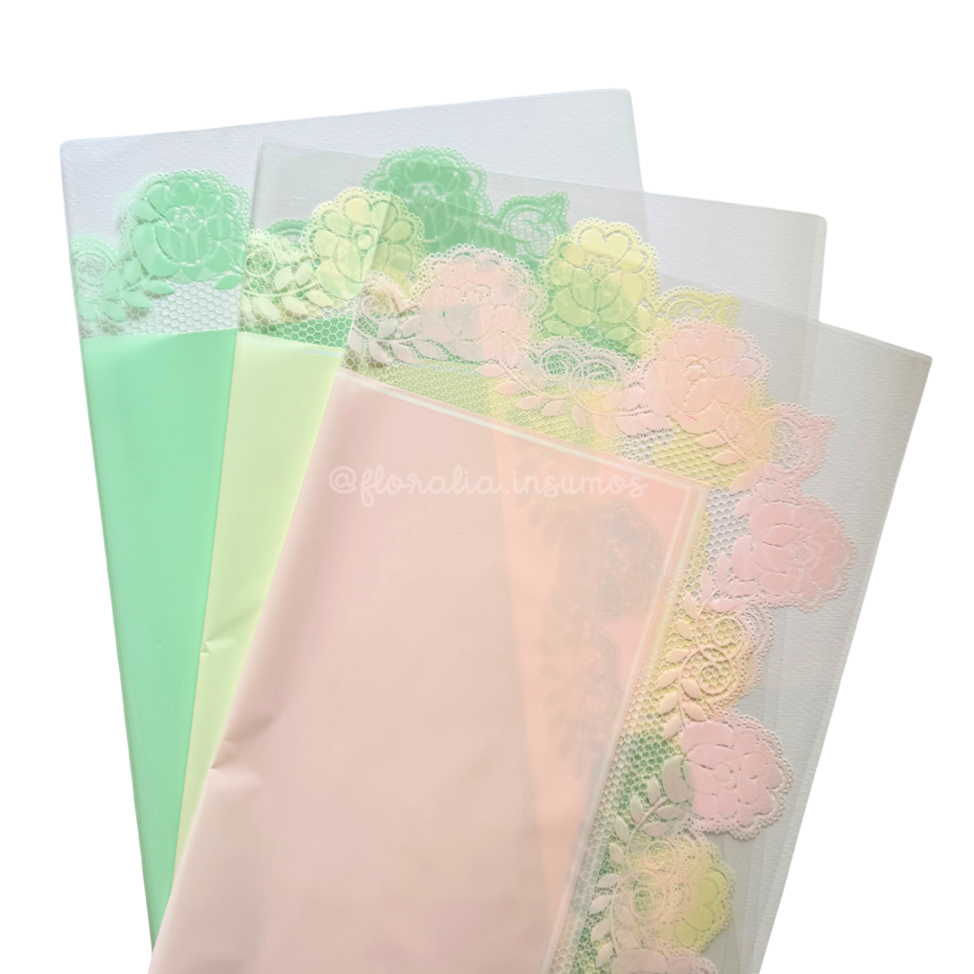 Papel Coreano Encaje Floral