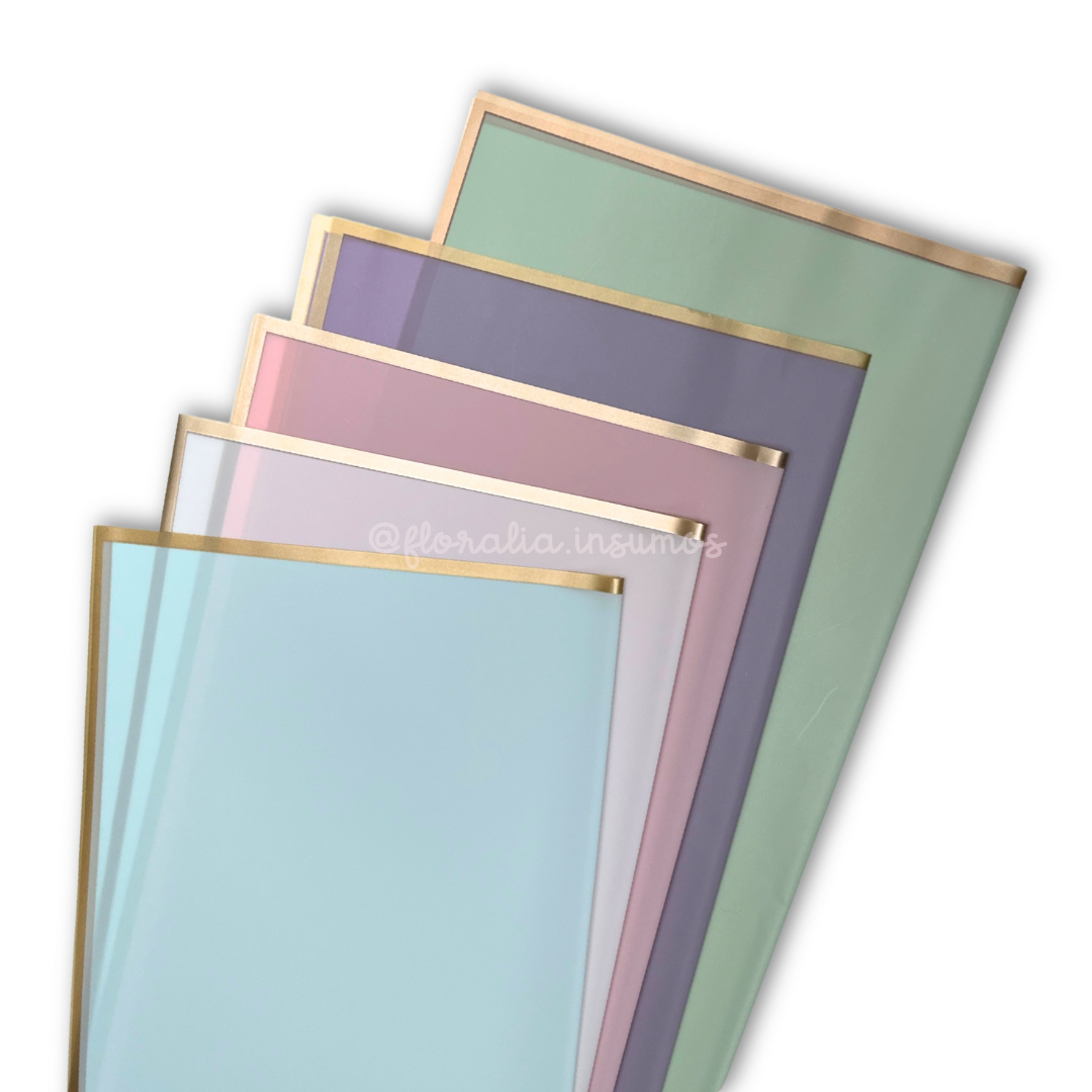 Papel Coreano Borde Dorado