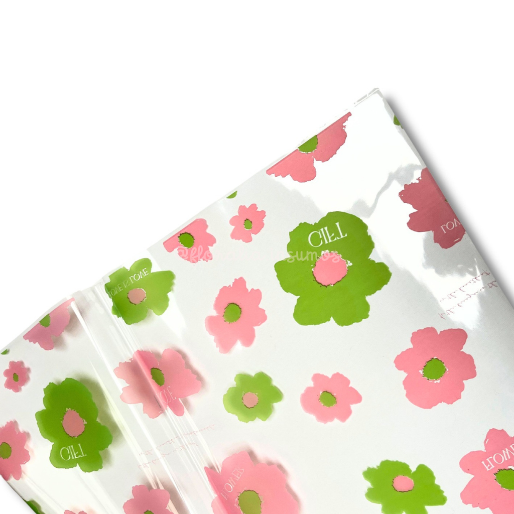 Papel Coreano Celofán Floral