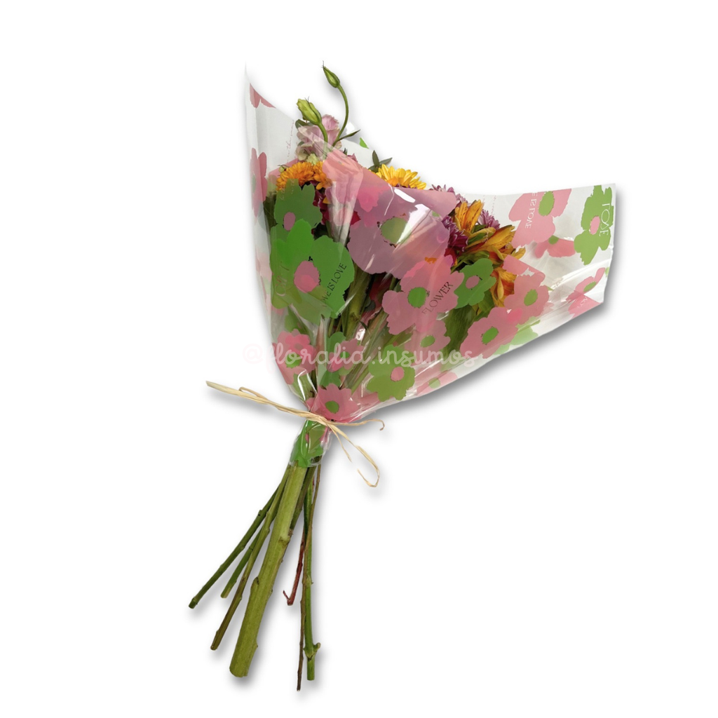 Papel Coreano Celofán Floral