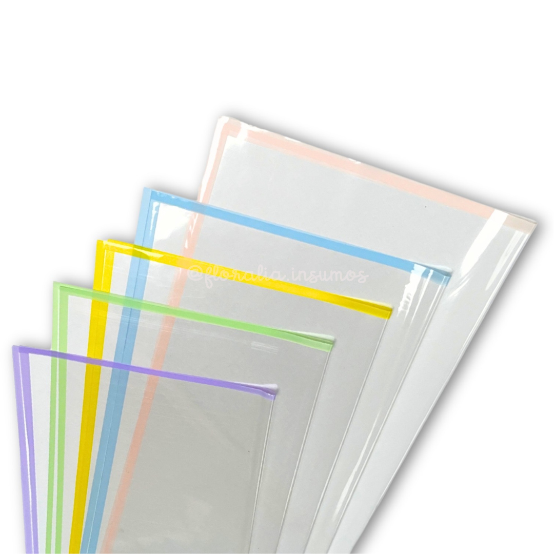 Papel Coreano Celofán con Borde