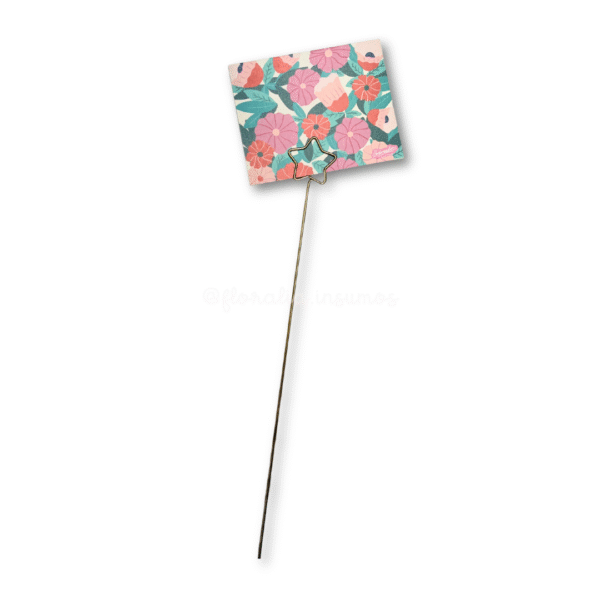 Tridente Metálico Porta Tarjeta